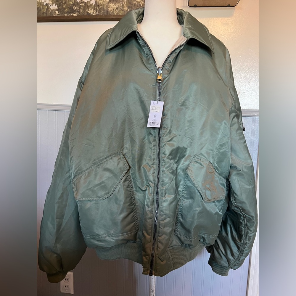 TOPSHOP Women’s Oversized Bomber Reversible Jacket / Size: 12 / Streetwear